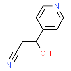 4-Pyridinepropanenitrile,beta-hydroxy-,(betaS)-(9CI) Structure