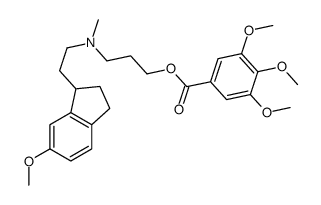 3-[2-(6-methoxy-2,3-dihydro-1H-inden-1-yl)ethyl-methylamino]propyl 3,4,5-trimethoxybenzoate Structure