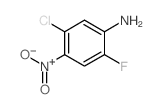 Benzenamine, 5-chloro-2-fluoro-4-nitro- Structure