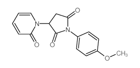 2,5-Pyrrolidinedione,1-(4-methoxyphenyl)-3-(2-oxo-1(2H)-pyridinyl)-结构式