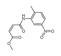 N-(2-methyl-5-nitrophenyl)maleamic acid methyl ester结构式