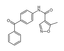 N-(4-benzoylphenyl)-5-methyl-1,2-oxazole-4-carboxamide Structure