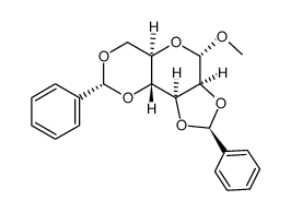 methyl endo(phenyl)-2,3:4,6-di-O-benzylidene-α-D-mannopyranoside Structure