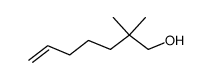 2,2-dimethyl-6-hepten-1-ol结构式