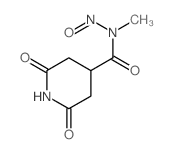 N-methyl-N-nitroso-2,6-dioxo-piperidine-4-carboxamide Structure
