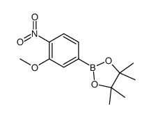 2-(3-methoxy-4-nitrophenyl)-4,4,5,5-tetramethyl-1,3,2-dioxaborolane Structure