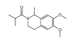 (1S)-6,7-Dimethoxy-1-methyl-2-(2-methyl-1-oxopropyl)-1,2,3,4-tetrahydroisoquinoline structure