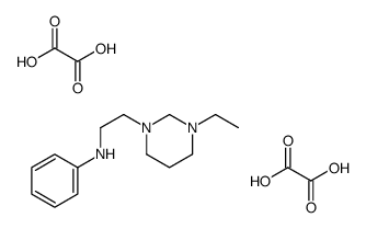 N-[2-(3-ethyl-1,3-diazinan-1-yl)ethyl]aniline,oxalic acid结构式