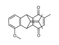 11-isopropylidene-5-methoxy-2-methyl-9,10-dihydro-9,10-methanoanthracene-1,4-dione结构式