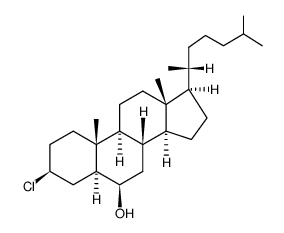 3β-chloro-6β-hydroxy-5α-cholestane Structure