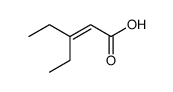 3-ethyl-2-pentenoic acid结构式