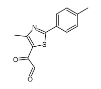 2-(4-methyl-2-(p-tolyl)thiazol-5-yl)-2-oxoacetaldehyde结构式
