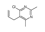 4-chloro-2,6-dimethyl-5-prop-2-enylpyrimidine结构式