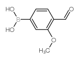 4-甲酰基-3-甲氧基苯硼酸结构式