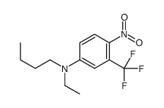 N-butyl-N-ethyl-4-nitro-3-(trifluoromethyl)aniline Structure