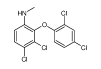 3,4-dichloro-2-(2,4-dichlorophenoxy)-N-methylaniline Structure