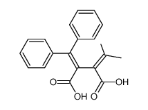 3-carboxy-2,2-isopropylidene-4,4-diphenyl-3-butenoic acid Structure