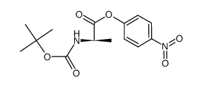 4-硝基苯基(叔丁氧基羰基)-D-丙氨酸图片