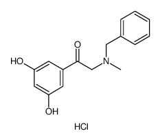 Ethanone, 1-(3,5-dihydroxyphenyl)-2-[methyl(phenylmethyl)amino]-, hydrochloride Structure
