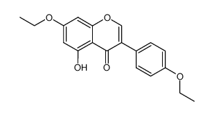 4',7-diethoxy-5-hydroxyisoflavone结构式