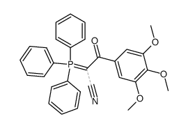 3-oxo-3-(3,4,5-trimethoxyphenyl)-2-(triphenyl-l5-phosphanylidene)propanenitrile Structure