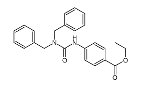 ethyl 4-(dibenzylcarbamoylamino)benzoate结构式