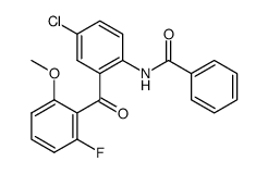 N-(4-chloro-2-(2-fluoro-6-Methoxybenzoyl)phenyl)benzamide结构式
