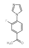 3-氟-4-(1-咪唑基)苯乙酮结构式