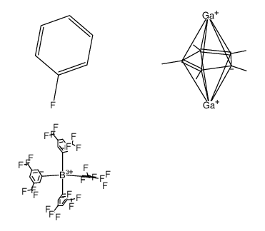 [Ga2C5Me5][B(C6H3(CF3)2)4]*fluorobenzene Structure