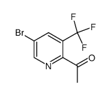 2-乙酰基-3-三氟甲基-5-溴吡啶结构式