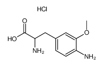 α-Amino-β-(3-methoxy-4-aminophenyl)propionic acid dihydrochloride Structure