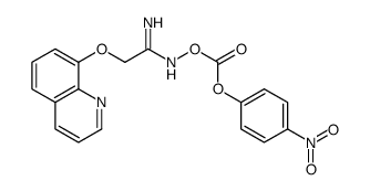 [(1-amino-2-quinolin-8-yloxyethylidene)amino] (4-nitrophenyl) carbonate Structure