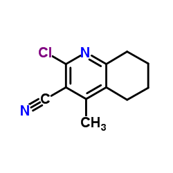2-Chloro-4-methyl-5,6,7,8-tetrahydro-3-quinolinecarbonitrile Structure