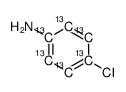 4-氯苯胺-[13C6]结构式