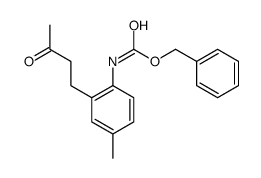 benzyl N-[4-methyl-2-(3-oxobutyl)phenyl]carbamate结构式