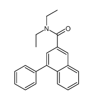 N,N-diethyl-4-phenylnaphthalene-2-carboxamide Structure