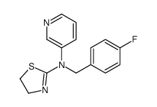 N-[(4-fluorophenyl)methyl]-N-pyridin-3-yl-4,5-dihydro-1,3-thiazol-2-amine结构式