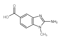 2-氨基-1-甲基-1H-苯并[d]咪唑-5-羧酸结构式