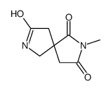 2-甲基-2,7-二氮杂螺[4.4]壬烷-1,3,8-三酮结构式