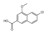 6-Chloro-4-methoxy-2-naphthoic acid Structure