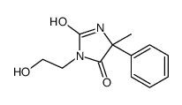 3-(2-hydroxyethyl)-5-methyl-5-phenylimidazolidine-2,4-dione结构式