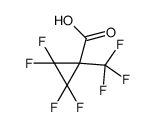 2,2,3,3-tetrafluoro-1-(trifluoromethyl)cyclopropane-1-carboxylic acid结构式