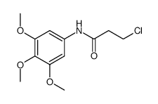 3-chloro-propionic acid-(3,4,5-trimethoxy-anilide) Structure