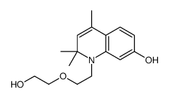 1-[2-(2-hydroxyethoxy)ethyl]-2,2,4-trimethylquinolin-7-ol结构式