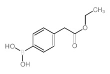 4-ethoxycarbonylmethylphenylboronic acid structure