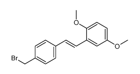 2-[2-[4-(bromomethyl)phenyl]ethenyl]-1,4-dimethoxybenzene Structure