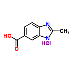 2-METHYL-1 H-BENZOIMIDAZOLE-5-CARBOXYLIC ACID HYDROCHLORIDE Structure