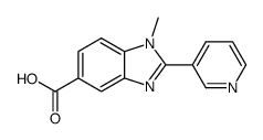 1-methyl-2-(pyridin-3-yl)-1H-benzimidazole-5-carboxylic acid Structure