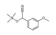 3-甲氧基-α-[(三甲基甲硅烷基)氧基]-苯乙腈结构式