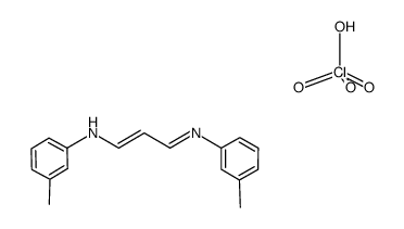 3-methyl-N-(3-(m-tolylimino)prop-1-en-1-yl)aniline perchlorate结构式